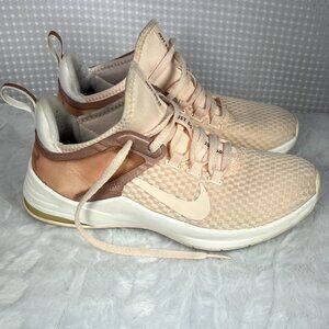 Nike Air Max Bella TR 2 training shoes in a pink/bronze colorway. Size 7